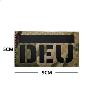Groothandel Hoge Kwaliteit Ir Reflecterende Duitsland Deu Vlag Patch Haak Lus Armband Voor Kleding Hoeden En Rugzakken Decoratie - Product Image 3