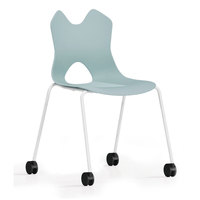 Chaise de formation empilable en PP et fibre de verre, chaises de salle à manger en plastique empilables, chaises de banquet empilables, coussins interchangeables
