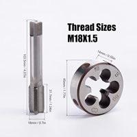 M3-M10 HSS Ensemble de forets et de tarauds combinés entièrement rectifiés pour le métal