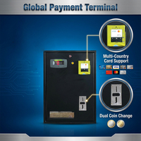Distributeur de monnaie métallique Easivend, compatible Euro/USD, avec lecteur de carte Nayax, pour lave-auto et distributeurs automatiques