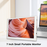 Moniteur LCD 7 pouces coque métallique PC écran secondaire Mini IPS PC Gaming bricolage température DA TA détecteur tela monitoramento 7 pouces LCD