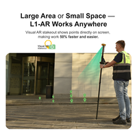 Receptor GNSS RTK SingularXYZ L1 AR con Precisión de Centímetros, 1408 Canales, para Topografía, Construcción y Cartografía
