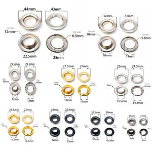 Toptan pirinç halkalar için yüksek kalite özel Logo Metal kuşgözü Grommets konfeksiyon çanta ayakkabı ve giysi etiketi - Product Image 5