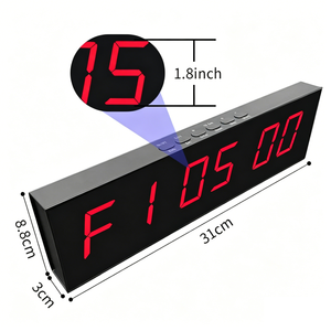 YIZHI - Reloj Digital Portátil de Cuenta Regresiva de 1.8 Pulgadas, Temporizador LED para Gimnasio y Fitness, Cronómetro para Entrenamiento por Intervalos con Control Remoto - Product Image 1