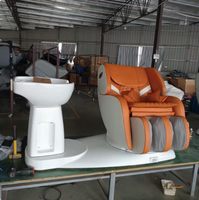 Lit de massage électrique inclinable pour shampoing, fauteuil intelligent de thérapie capillaire pour usage professionnel en salon de coiffure et soin nourrissant des cheveux
