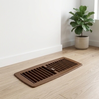 Grille de ventilation au sol en plastique ABS 300x100mm, modèle SV 3010, couleur chocolat, pour système de ventilation