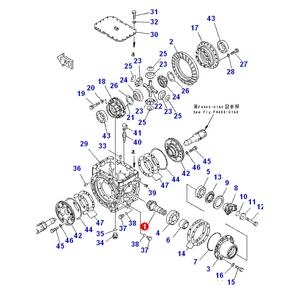 Piezas de maquinaria piñón Ass'y Gear 423-22-21300 para cargadoras de ruedas WA350 WA380 - Product Image 2