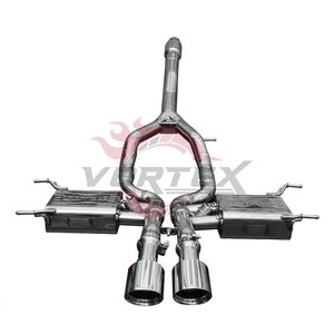 Escape Catback Valvetronic de Acero Inoxidable VORTEX, Pulido Espejo de 1.5mm con Convertidor Catalítico para Jaguar F-TYPE, Gran Venta - Product Image 1