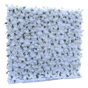 Decoración de Pared de Rosas de Seda Realistas Hechas a Mano en Azul y Blanco, Imprescindible para una Boda de Lujo - Product Image 2