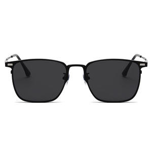 Gafas de Sol Cuadradas para Hombre BQ-8008, Lentes de PC Negras con Protección UV400 Antideslumbrante, Gafas de Conducir Clase 2 - Product Image 1