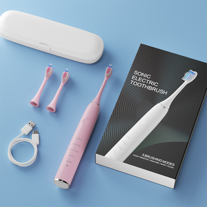 <span class=keywords><strong>Cepillo</strong></span> <span class=keywords><strong>de</strong></span> <span class=keywords><strong>dientes</strong></span> sónico eléctrico 5 modos recargable IPX8 impermeable portátil viaje listo <span class=keywords><strong>mejor</strong></span> limpieza FDA/CE certificado estuche <span class=keywords><strong>de</strong></span> viaje - Product Image 1