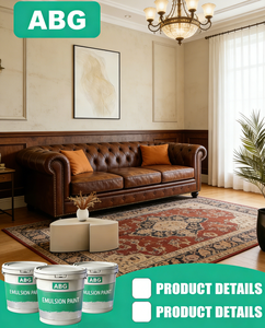 Peinture intérieure au latex à faible brillance, anti-<span class=keywords><strong>moisissure</strong></span> et imperméable, avec texture artistique, idéale pour les murs sophistiqués - Product Image 6