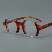 Lunettes rondes en acétate de haute qualité MS YL9605 pour femmes, montures sensorielles faites à la main, lunettes de lecture de luxe légères, artisanat