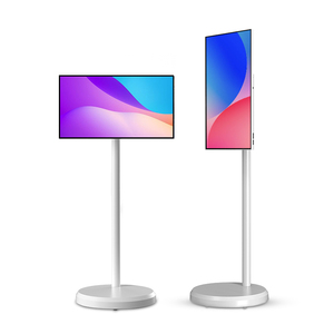 จอภาพ LED แนวตั้งขนาด 21.5 นิ้ว ทีวีพกพา จอแสดงผล Full HD โทรทัศน์เคลื่อนที่ อุปกรณ์อิเล็กทรอนิกส์อัจฉริยะ สำหรับห้องนั่งเล่น ขนาด 21.5 นิ้ว แบบพกพา - Product Image 1