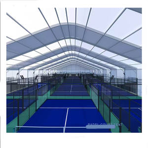 Marco de aluminio de fácil instalación, cubierta de campo de tenis de pádel, tienda de techo, cancha de baloncesto, construcción de cancha de fútbol sala - Product Image 4