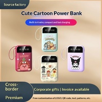 Batería Externa Portátil de 20000mAh en Oferta, con Carga de 10W, 3 Cables Integrados, Ligera y con Impresión de Logotipo Personalizable