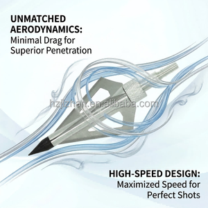 Pointes de flèches fixes à 3 lames pour la chasse, 100/125 grains, en acier inoxydable, pour arc à poulies, personnalisables OEM - Product Image 3