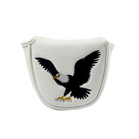 Housse de protection personnalisée en cuir PU imperméable pour têtes de clubs de golf et putters – Accessoire de golf