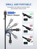 PABRIK Penjualan Terlaris Charger Laptop 65W Type-C PD 3.0 dengan Kabel Retractable untuk Laptop ASUS