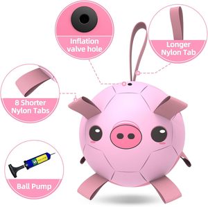 KINYU eco-friendly TPR cane pallone da calcio rimorchiatore giocattolo per cani di taglia media/grande da 8 pollici tinta unita regalo di capodanno giocattoli per animali - Product Image 3