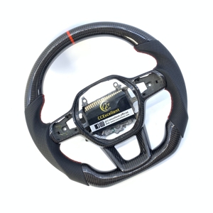 Volante de Fibra de Carbono Estilo Moderno para <span class=keywords><strong>Honda</strong></span> <span class=keywords><strong>Civic</strong></span> 11ª Gen./<span class=keywords><strong>2022</strong></span>-2023 Aucra Integra/Accord 12ª Gen. 2023+ - Product Image 4