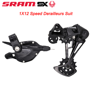 SX EAGLE <span class=keywords><strong>1X12</strong></span> <span class=keywords><strong>Speed</strong></span> <span class=keywords><strong>MTB</strong></span> Groupset <span class=keywords><strong>Kit</strong></span>, pemindah gigi belakang DUB Crankset rantai dengan PG 1210 kaset bagian asli - Product Image 3