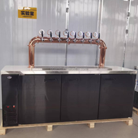 Distributeur de bière AMED Draught Tower avec ventilateur de refroidissement, machine à boissons froides artisanale commerciale pour bar