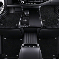 Tapis de voiture personnalisé en cuir tufté imperméable de luxe, ensemble complet double couche, pour Mercedes-Benz, Audi, Toyota