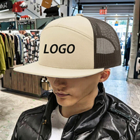 Casquettes Trucker Snapback 7 Panneaux Personnalisables avec Logo, Qualité Supérieure, Couleur Unie Léopard, Boucle Argentée Cuivrée, Toile Sportive Unisexe
