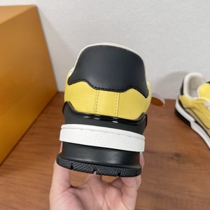 Luxurious Retro Fashion High Quality Men's Shoes Genuine Leather Yellow Color Women's Shoes With Mesh Lining Walking Shoes - Product Image 5