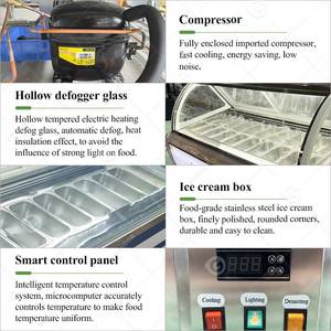 <span class=keywords><strong>Vitrine</strong></span> Réfrigérée Automatique 18 Plateaux pour Crème Glacée Dure et Gelato Italien – Idéale Hôtels – Thaïlande - Product Image 4