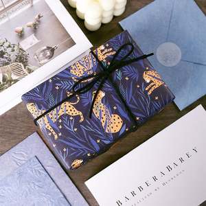 Wholesale 80g Coated <b>Paper</b> 43*300cm Luxury Custom Gift Packaging <b>Wrapping</b> <b>Paper</b> <b>Roll</b> - Product Image 4