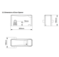 Abrepuertas de Garaje Automático de Pared con Motor DC de 100 kg y Control Remoto para Puertas Seccionales Residenciales
