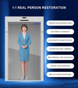 AIIA Boîte d'hologramme 3D Vitrine LCD transparente de 10.1 pouces avec écran tactile infrarouge Affichage publicitaire intérieur pour ascenseur - Product Image 4