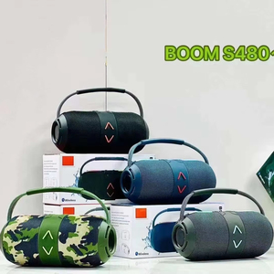 Xách tay màu xanh răng Loa mini âm thanh không thấm nước kích hoạt đèn Led Loud âm nhạc di động bên Boombox AUX máy tính DC Pin - Product Image 3