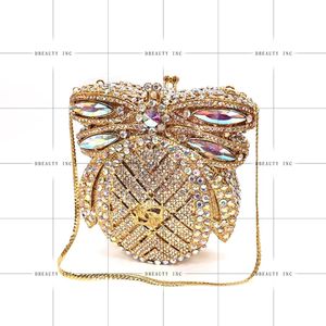 Butterfly Crystal Sparkling Evening <b>Clutch</b> Bag for Women Classic Fashion Prom Wedding Rhinestone Handbag - Product Image 3