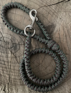 Correa y <span class=keywords><strong>Collar</strong></span> para Perro de Macramé Hecho a Mano con Cuerda de Escalada de Nailon Trenzada, Tejido Reflectante de Paracord - Product Image 1