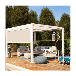 <span class=keywords><strong>Cortinas</strong></span> impermeables <span class=keywords><strong>de</strong></span> fibra <span class=keywords><strong>de</strong></span> vidrio para exteriores, pérgola <span class=keywords><strong>de</strong></span> lujo a prueba <span class=keywords><strong>de</strong></span> fuego para terraza - Product Image 6