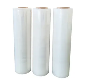 Soft <b>Plastic</b> Stretch Film <b>Shrink</b> Wrap Roll PE and LLDPE Cling Film Moisture Proof Cast Processing Type - Product Image 2