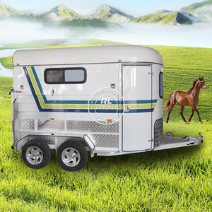 Remorques de luxe neuves pour chevaux Transport de remorque pour 2 chevaux avec chargement en angle - Product Image 3