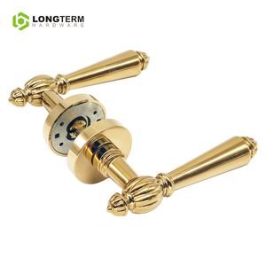 Châu Âu Sang Trọng Kẽm Hợp Kim Vàng Bạc Màu Đen Cổ Hình Ống Lỗ Mộng Đòn Bẩy Cửa Xử Lý Nội Thất Bằng Gỗ Cửa Khóa Xử Lý Thiết Lập - Product Image 5