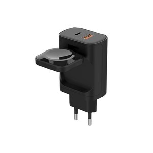 Multifunción portátil 2 <span class=keywords><strong>en</strong></span> 1 reloj cargador inalámbrico 30W PD enchufe <span class=keywords><strong>de</strong></span> carga rápida adaptador <span class=keywords><strong>de</strong></span> corriente <span class=keywords><strong>de</strong></span> teléfono móvil para <span class=keywords><strong>iPhone</strong></span> samsung - Product Image 6