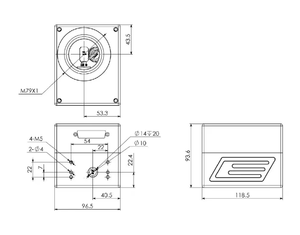 Nuevo cabezal de escaneo galvanométrico láser de luz roja SG7110/SG7210, accesorios para máquina de marcado láser de dióxido de carbono - Product Image 5