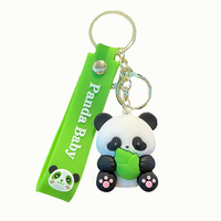 Nuevo Llavero con Colgante de Panda, Muñeco de Peluche de Dibujos Animados, Recuerdo, Colgante Base, Colgante Pequeño para Bolso de Mujer, Colgante para Parejas