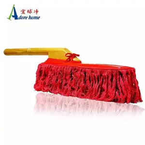 Factory Wholesale Customized Size Gift Mini Red Cotton Wooden Handle Car Wax Brush