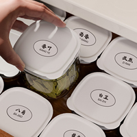 Distributeur de céréales rotatif anti-humidité Xinhang en gros, conteneur moulé en matériau écologique, tri multi-compartiments pour le stockage d'aliments secs