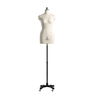 Mannequin de couture professionnel demi-corps féminin, réglable en hauteur, pour la création de patrons et la confection de vêtements