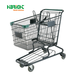 Highbright 210L Supermarket Shopping Cart with 4 Universal Wheels and Metal Versatile &amp; Durable <strong>Trolley</strong> - Product Image 6