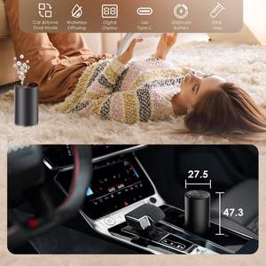 Difusor de Aroma para Coche USB Portátil de 10ml/20ml con Logotipo Personalizado, de Aluminio Negro Recargable, sin Agua, para Aceites Esenciales Puros, 1 Año de Garantía - Product Image 3