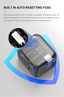 Adaptateur de voyage universel avec prise électrique USB et chargeur USB intelligent de type C